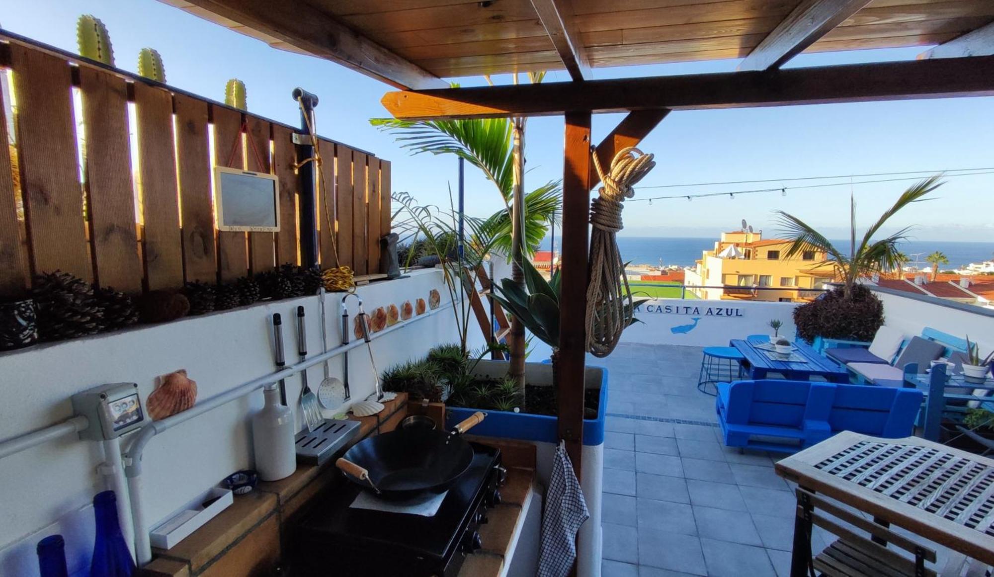 La Haciendita De La Casita Azul プエルト・デ・ラ・クルス エクステリア 写真